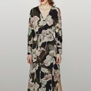 Zara Wrap Dress Turned Duster